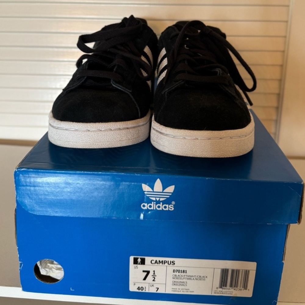 Adidas Campus D70181 Core Black US M7.5 - Picture 2 of 3